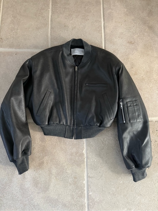 The Frankie Shop Jackets & Blazers - Frankie Shop Gae Faux Leather Cropped Bomber S